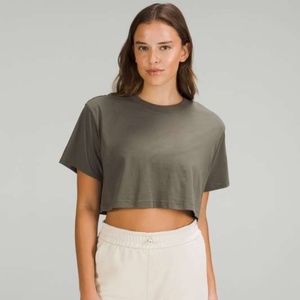 Lululemon All Yours Cropped T-Shirt Carob Brown 2